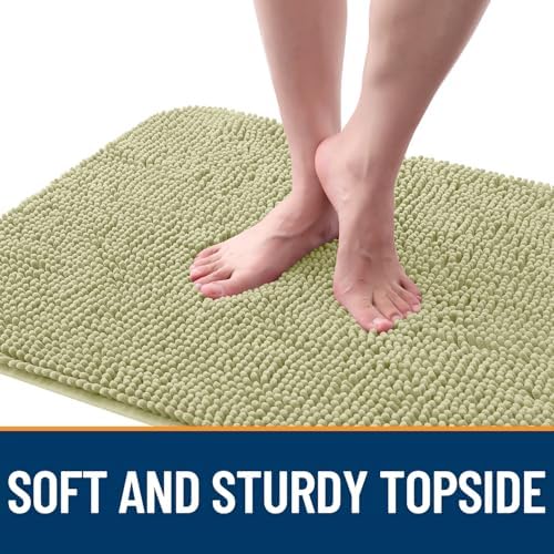 OLANLY Dog Door Mat for Muddy Paws 32x20, Super Absorbent Chenille Mud Mat - Image 4