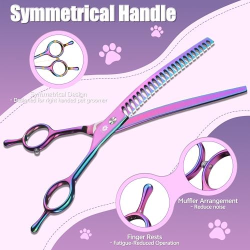Dream Reach Curved Chunkers Dog Grooming Scissors - Image 4