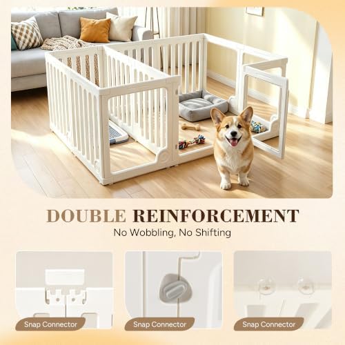 Heeyoo Clear Acrylic Dog Playpen 12 Panels - - Image 3