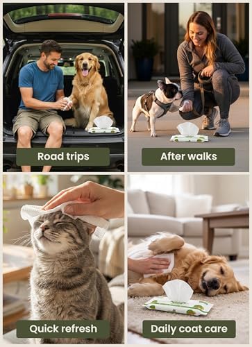 Pogi's Dog Grooming Wipes for Paws & Butt, 12 Packs of 20 - Image 4