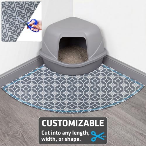 Drymate Cat Litter Box Mat, Litter Trapping Mat, Indigo Grey, 29x36 XL - Image 6
