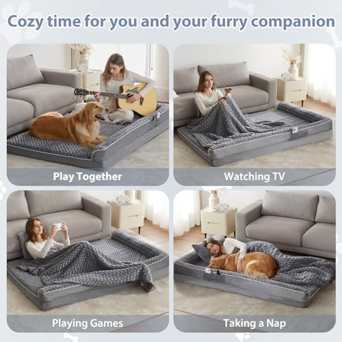 BFPETHOME Orthopedic Washable Dog Bed, Sleeping Couch - Image 4