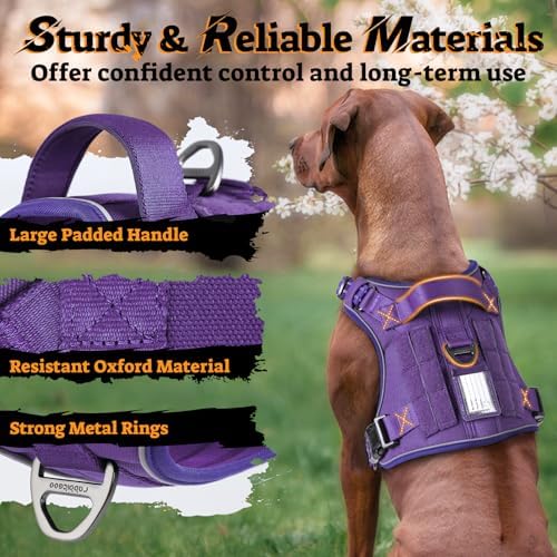 rabbitgoo Tactical Dog Harness Medium Sized, No Pull Service Pet Vest - Image 4