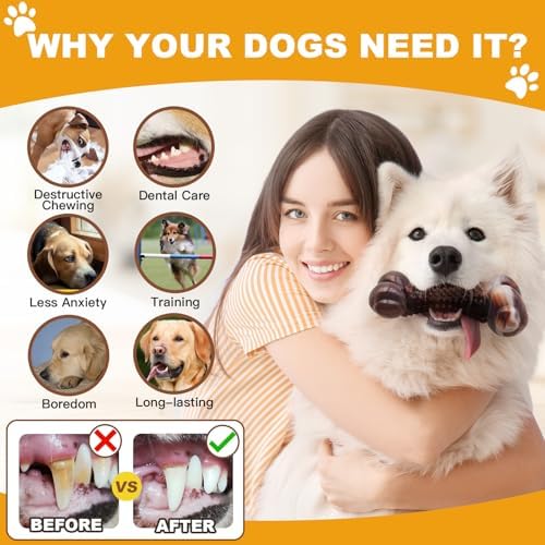 Dog Chew Toys for Aggressive Chewers, Durable Tough Nylon Dog Toys To Keep Them - Image 5