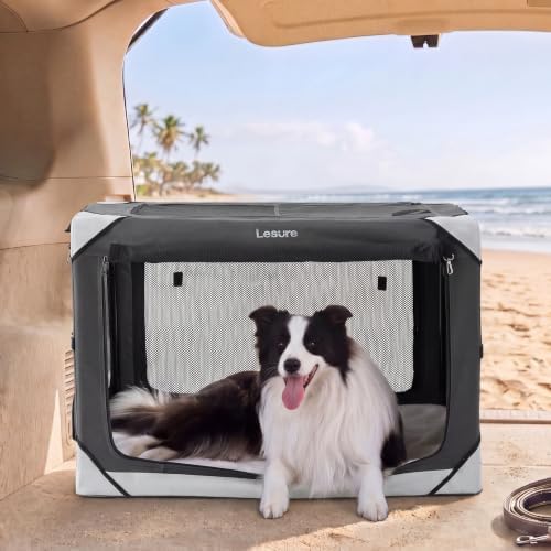 Lesure Portable Collapsible Dog Crate by Lesure