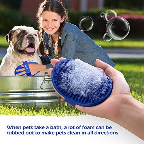 Dog bath brush, ROPO rubber massage pet shampoo brush, used - Image 5