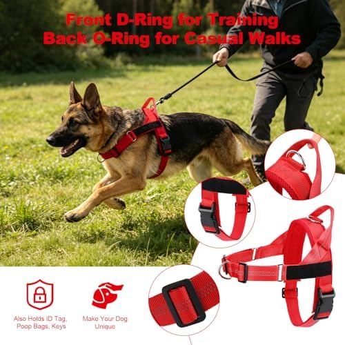 Pawly Lab Co No-Pull Harness, 3-Point Adjustable & Reflective（M） - Image 6