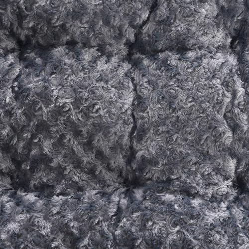 Amazon Basics Washable Cat and Dog Bed, Cozy Crate Pad - Image 3