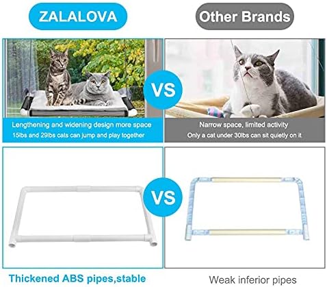Cat Window Perch, Cat Hammock w/Fleece Blanket, Screw Suction Cups - Image 6