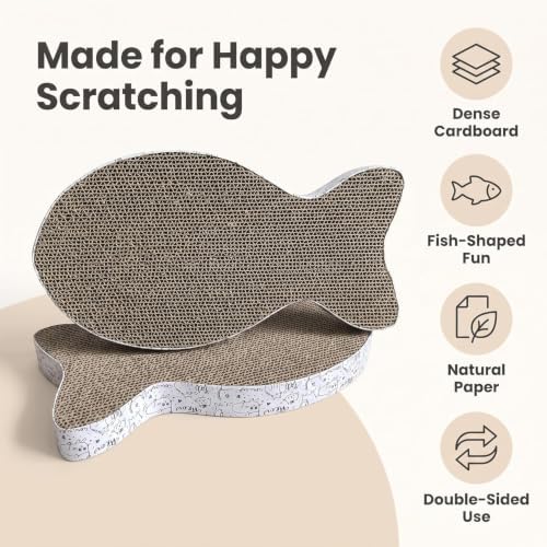 Cat Scratching Board Premium Scratch Textures Cardboard Anti-Scratch Stress - Image 4