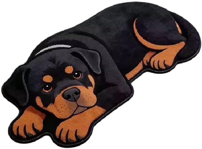3D Realistic Dog Shaped Bath Mat & Floor Rug by MOFABIA