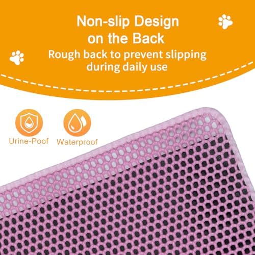 Cat Litter Box Mat-Super Large 47''x36'' Litter Trapping Mat - Image 4