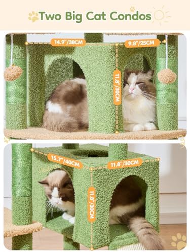 Taoqimiao Tall Cat Tree, 76In XL Cat Tower - Image 5