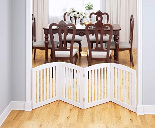 PAWLAND Wooden Freestanding Foldable Pet Gate - Image 3