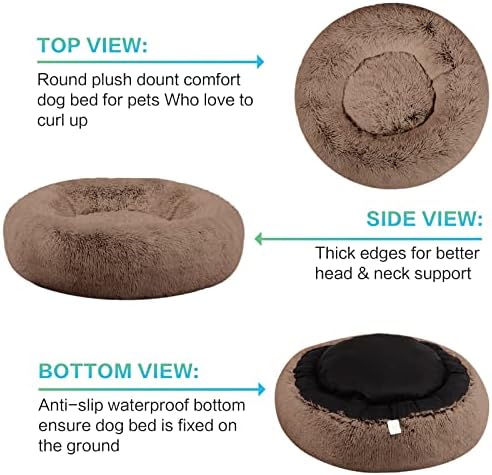 SAVFOX 30 inches Calming Donut Dog Bed - Image 2