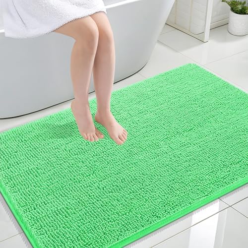 OLANLY Large Bathroom Rugs 47x32, Extra Soft Absorbent Chenille Bath Rugs by OLANLY