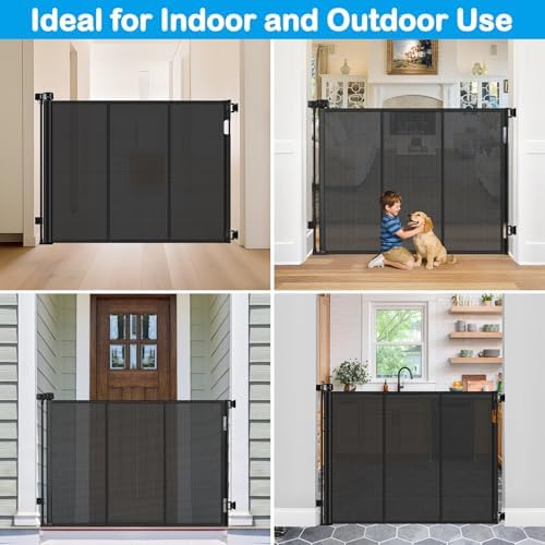 Reinforced 42" Tall X 80" Wide Retractable Dog Gate - Image 6