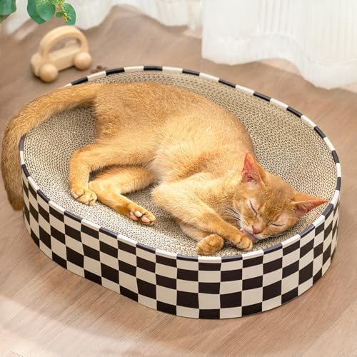 Conlun Oval Cat Scratcher Bed | Scratching Bowl Lounge by Conlun