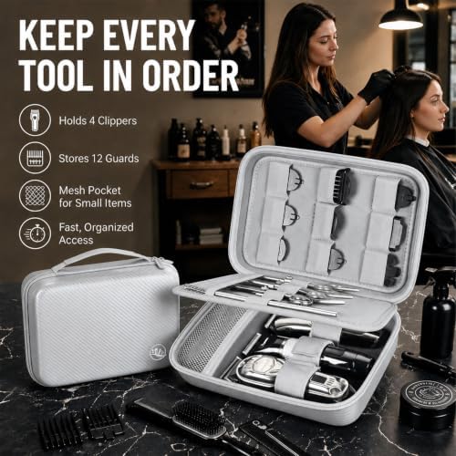 Boobowl Barber Accessories Bag for Clippers and Supplies, Hair Clipper Box - Image 3