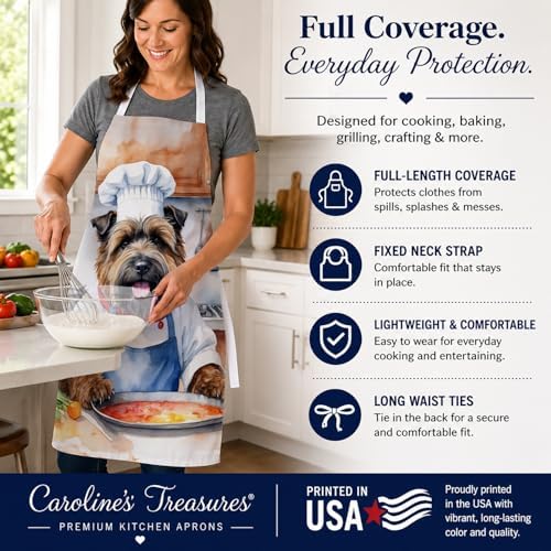 Caroline's Treasures Bouvier des Flandres The Chef Apron Cooking Kitchen Server - Image 4