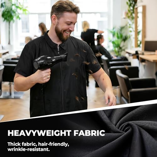 Noverlife Barber Jackets for Men, Hair Repellent Stylist Vest - Image 3