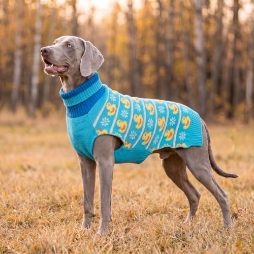 KYEESE Dog Sweater for Medium Large Dogs Turtleneck Thick Knit, Duck - Image 6