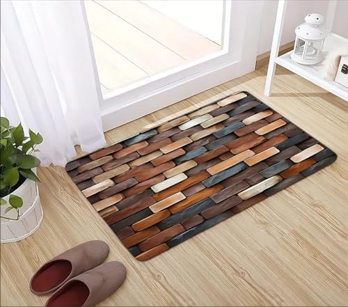 Memory Foam Bath Mat Flannel Absorbing Water Floor Rug 29x17in by WODEJIA