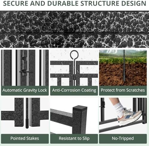 Thickened Outdoor Dog Fence, 32 Panels - Image 6
