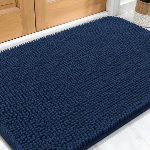 OLANLY Dog Door Mat for Muddy Paws 34x21, Super Absorbent Chenille Mud Mat by OLANLY