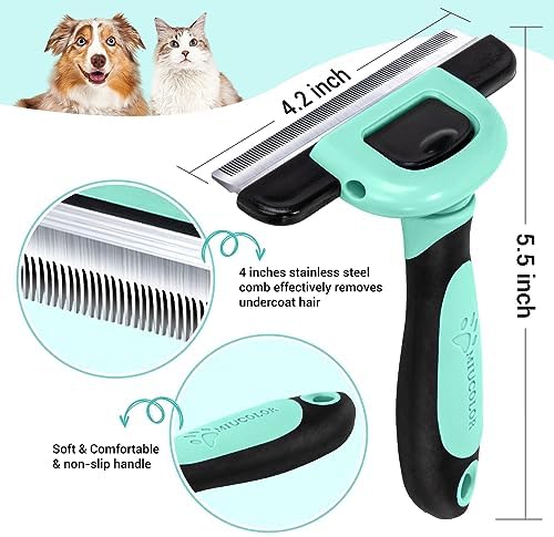 MIU COLOR Pet Grooming Brush, Deshedding Tool - Image 2