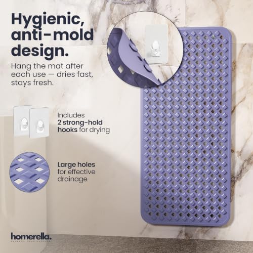 homerella Bathtub Mat Non Slip 35x16 Shower Mat Non Slip Anti Mold BPA Free - Image 4