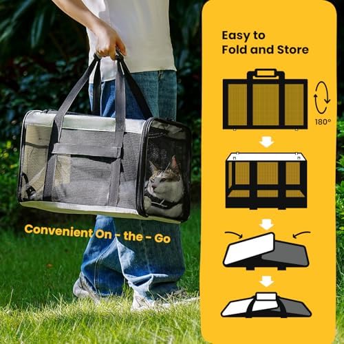 Conlun Cat Carrier Bag, Soft-Sided Pet Carriers - Image 4