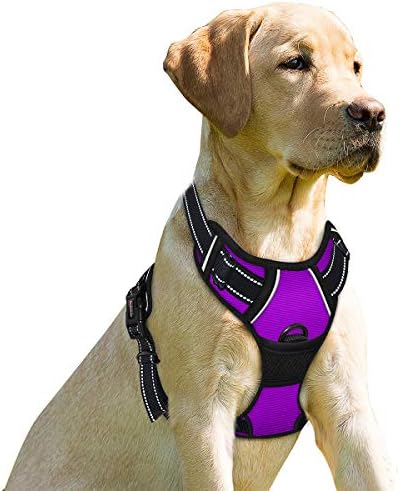 BARKBAY Dog Harness No Pull for Large Dogs Front Back Clips, Dog Vest by BARKBAY