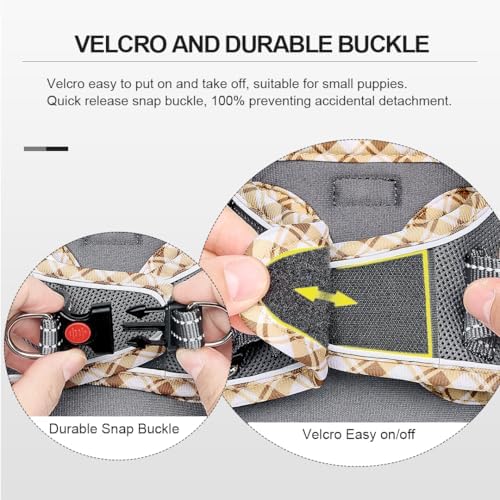 Mercano Soft Mesh Dog Harness and Leash Set, Step-in Reflective Breathable - Image 3