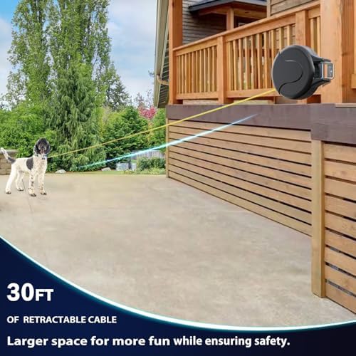 30ft Wall Mount Retractable Dog Tie Out Cable - Image 3