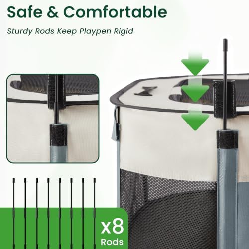 Love's cabin Dog Playpen Cat Puppy Pen, Portable Playpens - Image 7
