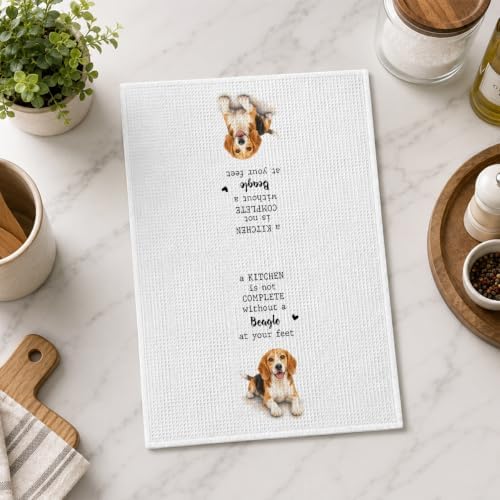 Beagle Kitchen Towel, Funny Dog Lover Kitchen Decor - Image 5