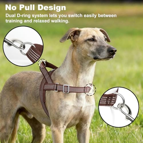 No Pull Dog Harness with Handle, Adjustable Soft Mesh Padded Vest - Image 2