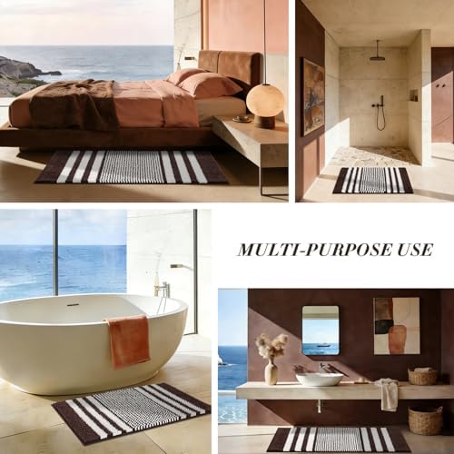 BSICPRO Bathroom Rugs, 17x24 Chenille Bath Mats - Image 3
