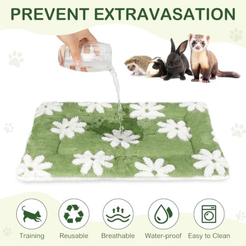 Haull 4 Pcs Waterproof Guinea Pig Bedding Mat, 13 x 18.5 - Image 5