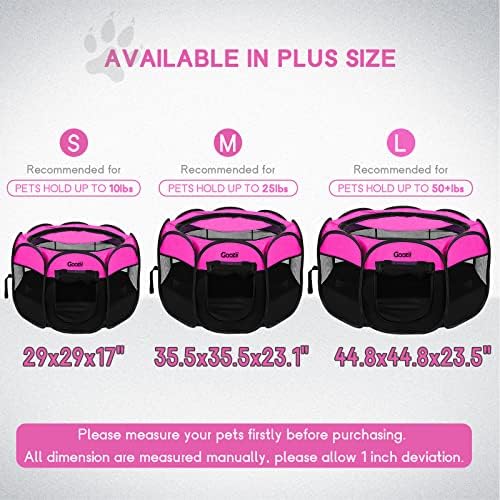 GOOZII Pet Cat Playpen for Indoor Cats Enclosed, Portable Foldable Dog Playpen - Image 5