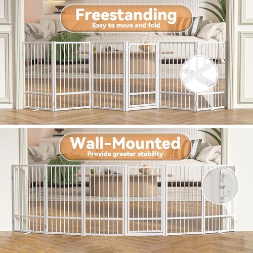 SNUOWU Full Metal Freestanding Dog Gate - Image 6