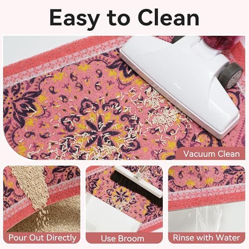 Cat Litter Mat, Waterproof & Non-Slip Backing, Litter Box Catcher, Soft on - Image 4