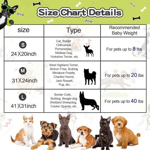 Rezutan Blanket for Large Dogs & Cats Soft Reversible Fleece 40"x31" - Image 6