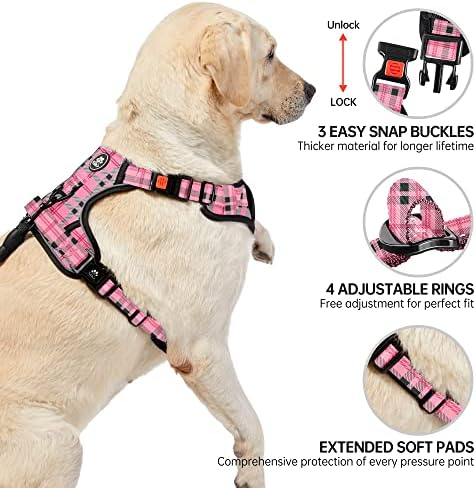 NESTROAD Dog Harness for Medium Sized Dog, No Pull Dog Vest Harness Set - Image 4