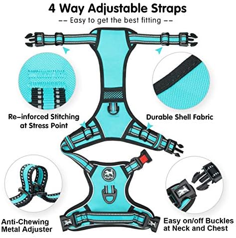 PoyPet Dog Harness Medium, No Pull Vest - Image 3