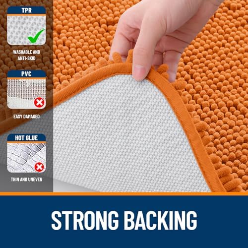 OLANLY Large Bathroom Rugs 40x32, Extra Soft Absorbent Chenille Bath Rugs - Image 6