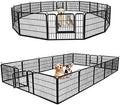 ZENY Dog Playpen 24 Inch 16 Panels, Heavy Duty Pet Dog Pen Indoor, Metal Dog by ZENY