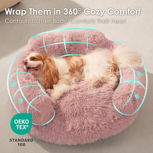 EHEYCIGA 26" Calming Donut Dog Bed - Image 4