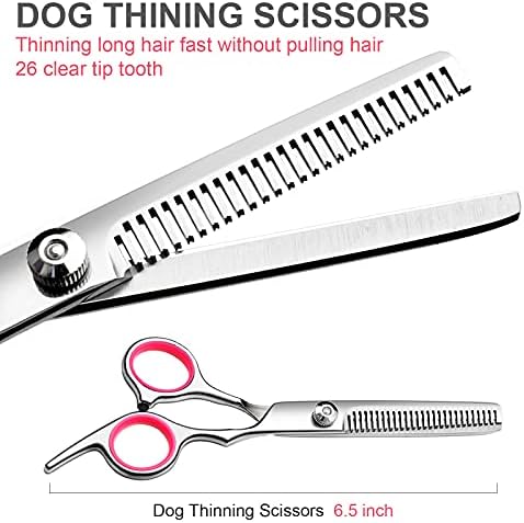 FAIGEO Dog Grooming Scissors Kit, Premium Stainless Steel Dog Shears - Image 5